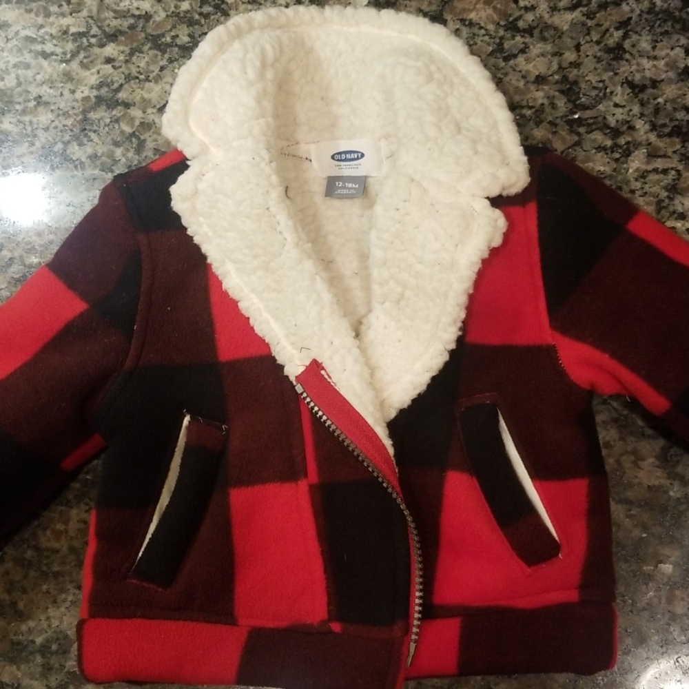 Buffalo plaid coat